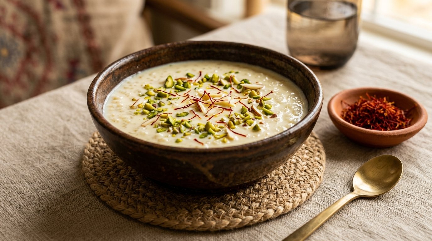 Creamy Zero-Sugar Rice & Saffron Kheer